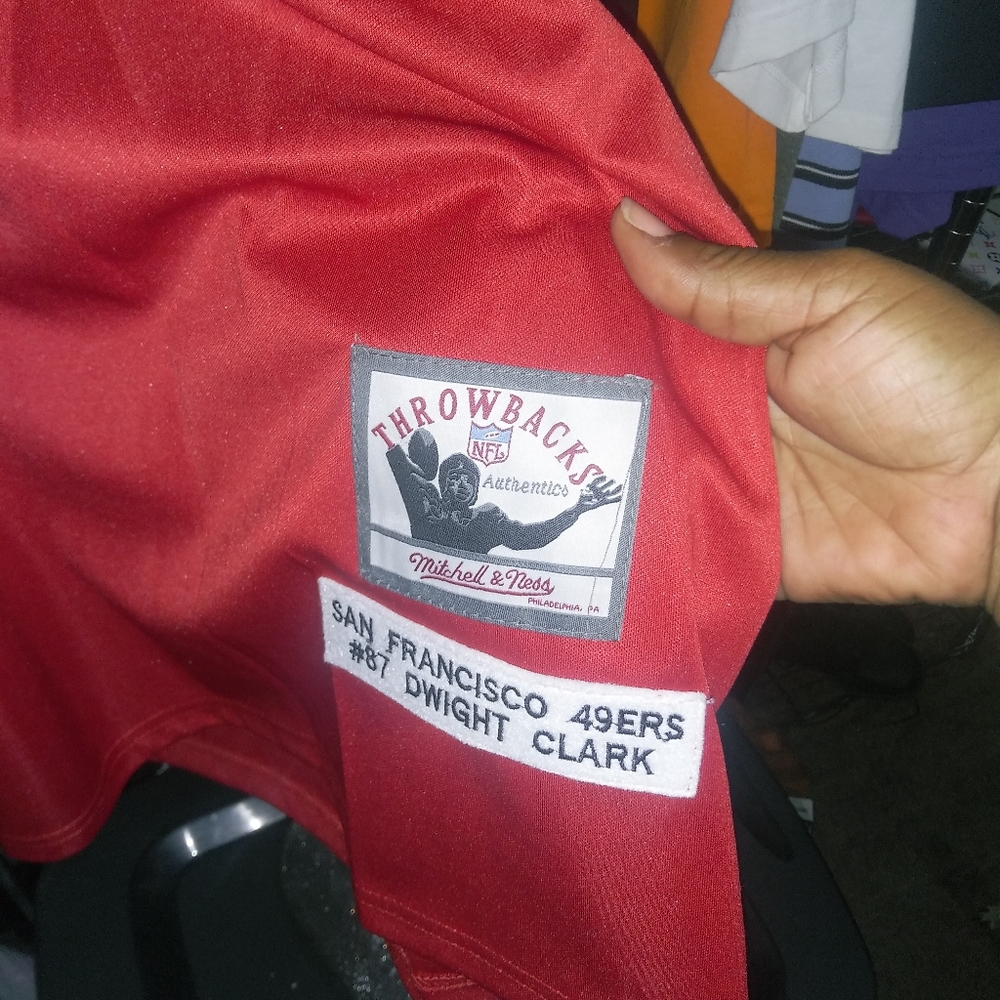 Dwight Clark throwback jersey size 3x